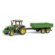 Bruder John Deer 5115M traktor s prívesom (02108)