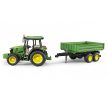 Bruder John Deer 5115M traktor s prívesom (02108)