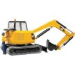 Bruder CAT Minibager s figúrkou (02466)