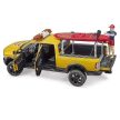 Bruder RAM 2500 Power Wagon pobrežná hliadka, s figúrkou a paddleboardom, so svetelným a zvukovým modulom (02506)