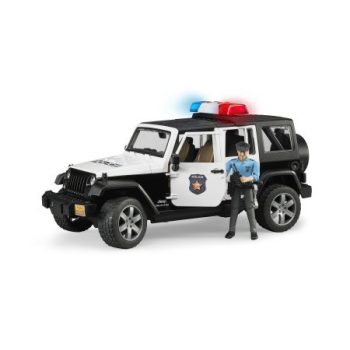   Bruder Jeep Wrangler Unlimited Rubicon Policajné vozidlo s bielou figúrkou (02526)