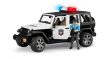 Bruder Jeep Wrangler Unlimited Rubicon Policajné vozidlo s bielou figúrkou (02526)