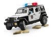 Bruder Jeep Wrangler Unlimited Rubicon Policajné vozidlo s bielou figúrkou (02526)
