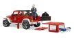 Bruder Jeep Wrangler Hasičské auto s figúrkou hasičov (02528)