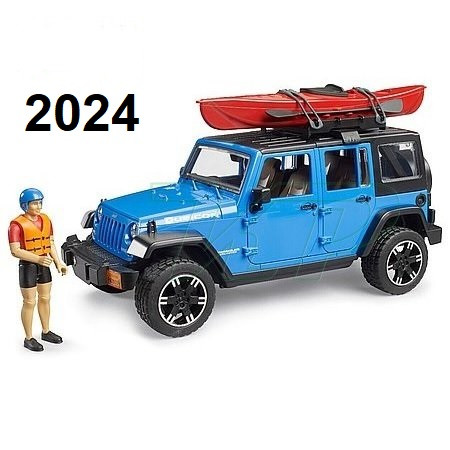 Bruder Jeep Wrangler Rubicon Unlimited s kajakem a figurka - KP HRAČKA