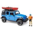 Bruder Jeep Wrangler Rubicon Unlimited s kajakem a figurka - KP HRAČKA