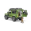 Bruder Land Rover Defender terénní vůz s lesník a psem - KP HRAČKA