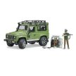 Bruder Land Rover Defender terénní vůz s lesník a psem - KP HRAČKA