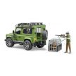 Bruder Land Rover Defender terénní vůz s lesník a psem - KP HRAČKA