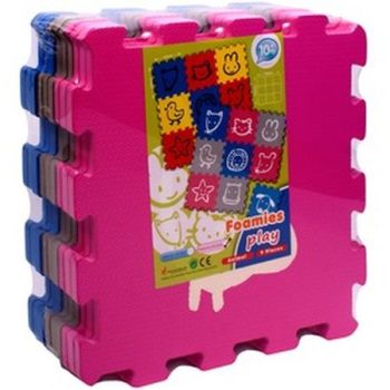   Penové 9-dielne puzzle figúrky zvieratiek - 32 x 32 cm (02638)