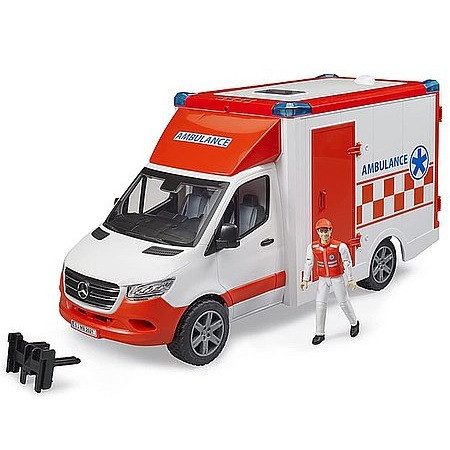 Bruder MB Sprinter Ambulance s vodičom (02676)