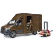 Bruder MB Sprinter UPS dodávka s manuálnym hydraulickým zdvihom (02678)