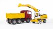 Bruder MAN TGA Nákladné auto s bagrom Liebherr 912 (02751)