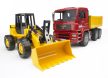 Bruder MAN TGA Nákladné auto s čelným nakladačom FR130 (02752)