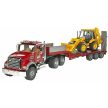 Bruder MACK Granite Nákladné auto s návesom a traktorom JCB 4CX (02813)