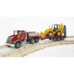 Bruder MACK Granite Nákladné auto s návesom a traktorom JCB 4CX (02813)