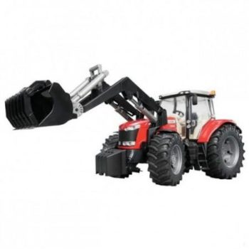   Bruder Massey Ferguson 7600 traktor s čelný nakladač (03047)
