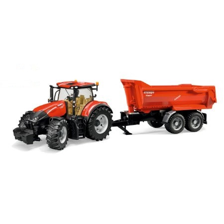 Bruder Case IH Optum 300 CVX traktor s prívesom (03199)
