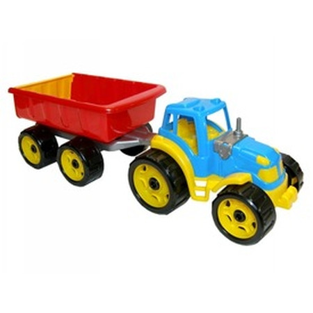 Plastový traktor s prívesom - 53 cm (03347)