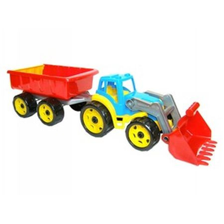 Plastový traktor s prívesom - 65 cm niekoľko (03349)
