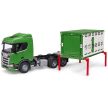 Bruder Scania Super 560R Přepravník zvířat s figurkou krávy - KP HRAČKA