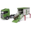 Bruder Scania Super 560R Přepravník zvířat s figurkou krávy - KP HRAČKA