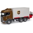 Bruder Scania Super 560R UPS logistická s vysokozdvižným vozíkem - KP HRAČKA