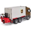 Bruder Scania Super 560R UPS logistická s vysokozdvižným vozíkem - KP HRAČKA