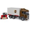 Bruder Scania Super 560R UPS logistická s vysokozdvižným vozíkem - KP HRAČKA