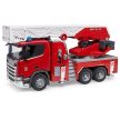 Bruder Scania Super 560R Hasičský auto s žebříkem a vodní pumpou - KP HRAČKA