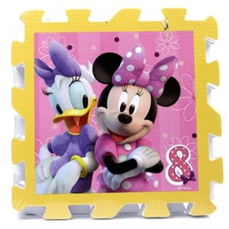 8 dielne kobercové puzzle Minnie Mouse škola skákania (05516)