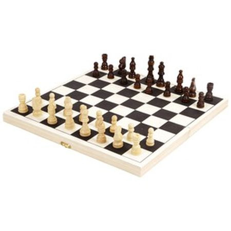 Dřevěná šachová souprava - 34 cm - KP HRAČKA
