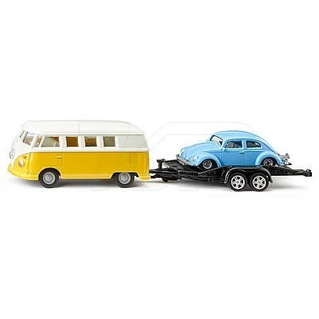 SIKU Volkswagen T1 s přívěsem a VW brouk - KP HRAČKA