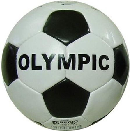 Olympijská futbalová lopta z imitácie kože (19249)