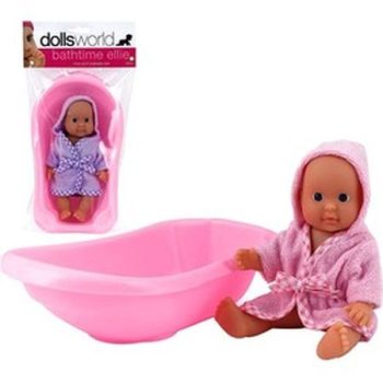   Ellie kúpateľné bábätko s vaňou  - 18 cm niekoľko druhov (32133)