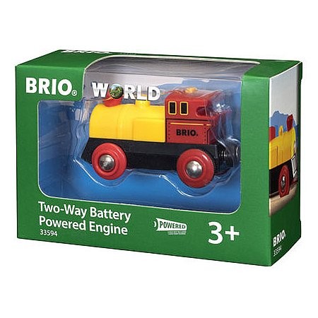 BRIO Lokomotiva na baterie - žlutá (33594)