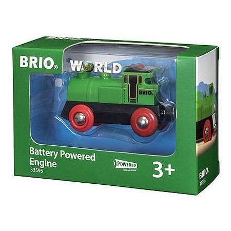BRIO Lokomotiva na baterie - zelená (33595)