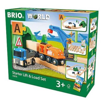 BRIO Startovací sada nakladače a zvedáku - KP HRAČKA