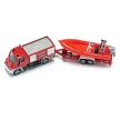 SIKU Unimog hasičské auto s prívesom a záchranný čln - 1636 (34845)