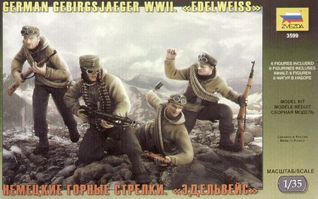 Zvezda German Gebirgsjager WWII Edelweiss 1:35 (3599)