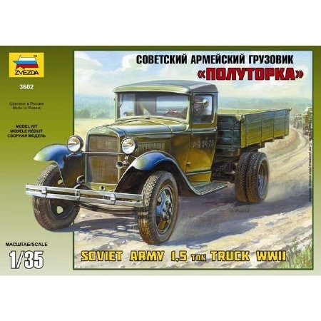 Zvezda GAZ-AA Soviet Army 1,5 Ton Truck WWII 1:35 (3602)