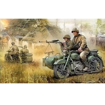 Zvezda Military Soviet WWII Motorcycle M-72 1:35 (3639)