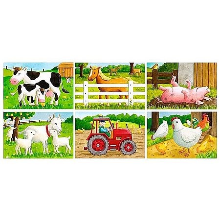 Farmárske zvieratká 6 kusov rozprávkových kociek (41018)