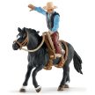 Schleich osedlaný kôň s kovbojom (41416)