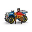 Schleich uniknúť pred velociraptorom pomocou štvorkolky (41466)