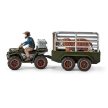 Schleich štvorkolka s prívesom a hájnikom (42351)