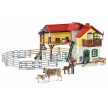 Schleich Dedinský dom s maštaľou a zvieratami (42407)