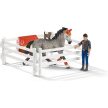 Schleich Horse Club konské dostihy jazdecký set (42443)
