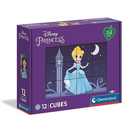 Clementoni Disney Princesses příběhová kostka 12 ks - KP HRAČKA