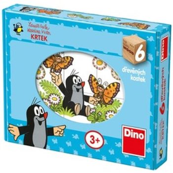   Malý krtko vyrobený z dreva 6 kusov rozprávkových kociek (45777)